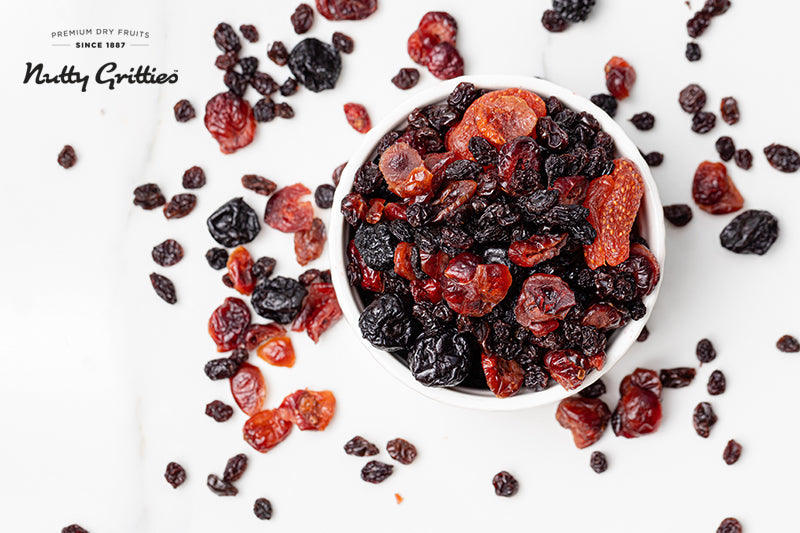 Nuts, Dates, Berries Combo - Sports Mix 350g, Kalmi Dates 350g, Super Seeds Mix 200g, Mix Berries 200g (1.1kg)