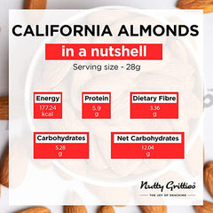 California Almonds 1 kg ( Pack of 5, 200 g Each )