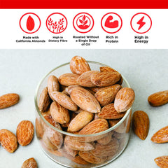 Roasted Salted Almonds (Pack of 5 x 200g Each ) - 1kg