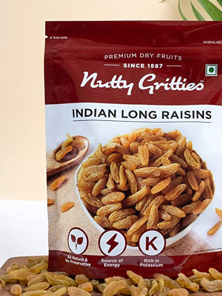 Indian Long Raisins (Pack of 2, 200 g Each ) 400 g