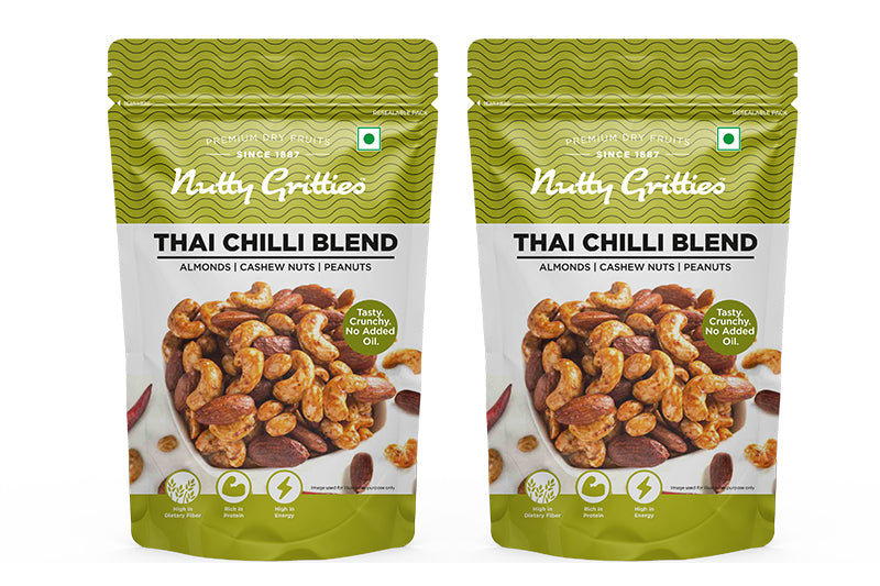 Thai Chilli Blend Trail Mix (Pack of 2 x100g Each) - 200g