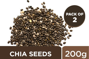 Chia Seeds  ( Pack of 2 x 200 g Each ) - 400g