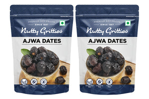 Premium Ajwa Dates Pouch, 700g ( Pack of 2, Each 350g )