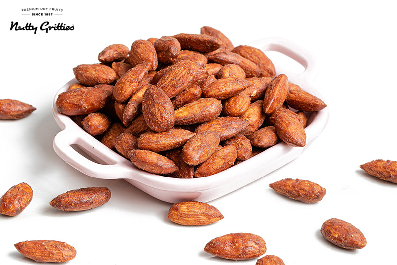 Almonds,Barbeque Flavour  (Pack of 2, 100g Each)
